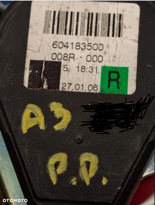 PASY PAS BEZPIECZEŃSTWA AUDI A3 8P PRZÓD - 3