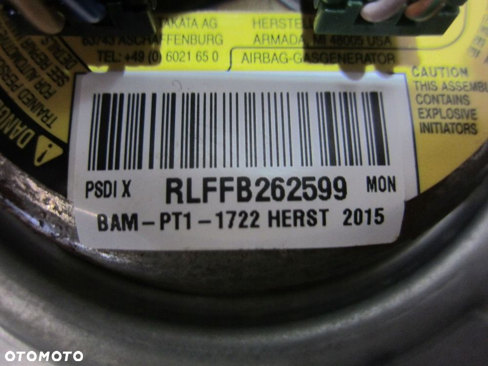 BMW F10 F12 F30 USA PODUSZKA KIEROWCY AIRBAG MPAKIET 32308092724 8092724 - 7