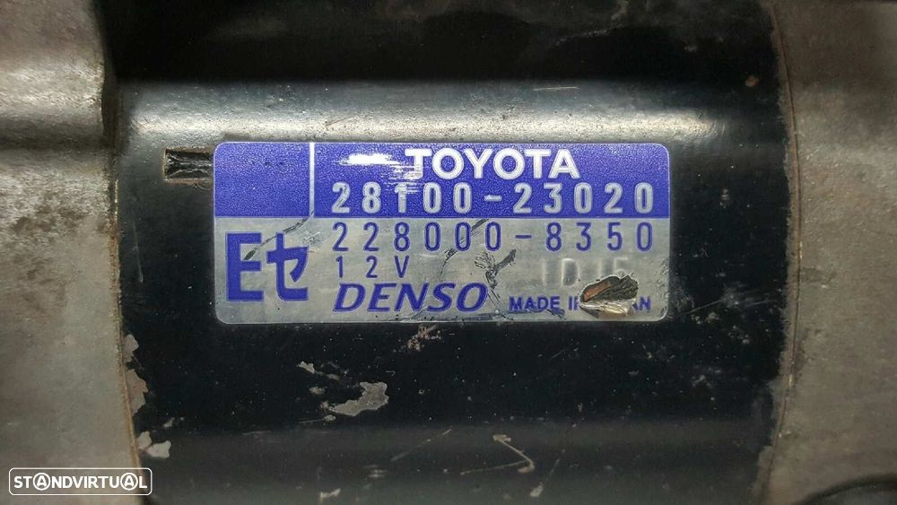 MOTOR DE ARRANQUE TOYOTA YARIS (NCP1/NLP1/SCP1) 1.0 CAT - 2
