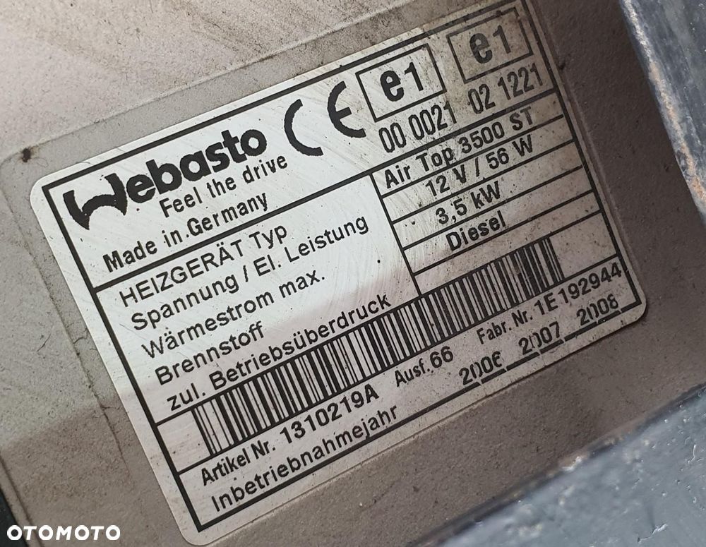 WEBASTO NAGRZEWNICA AIR TOP 3500ST RENAULT TRAFIC II 2.5 DCI 1310219A - 8