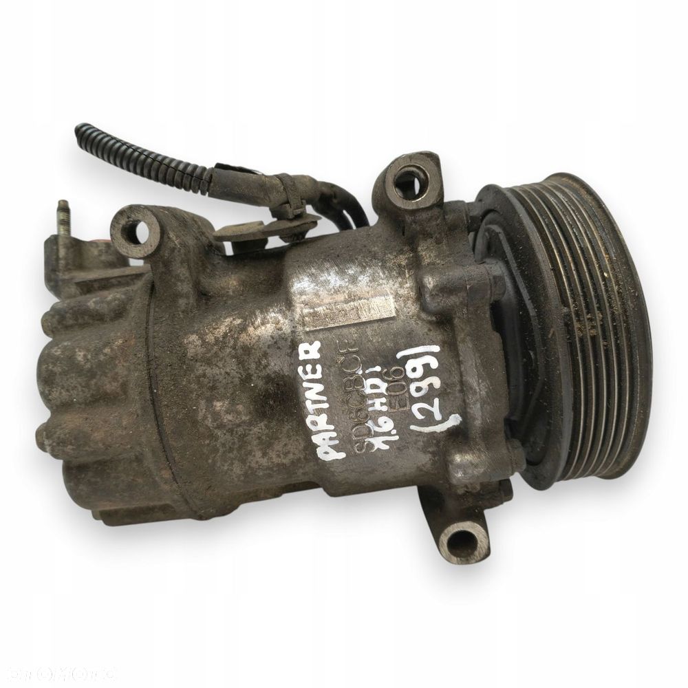 SPRĘŻARKA KLIMATIZACJI Peugeot Partner 308 1.6 HDi 9671216280 SANDEN 1364F - 7