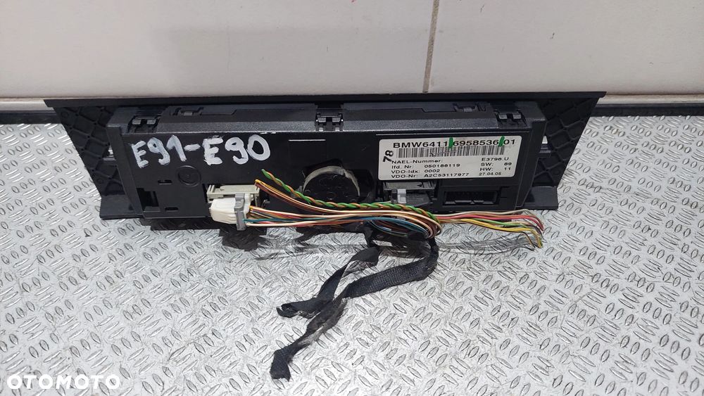 PANEL KLIMATYZACJI BMW E90 NR 6958536 - 3