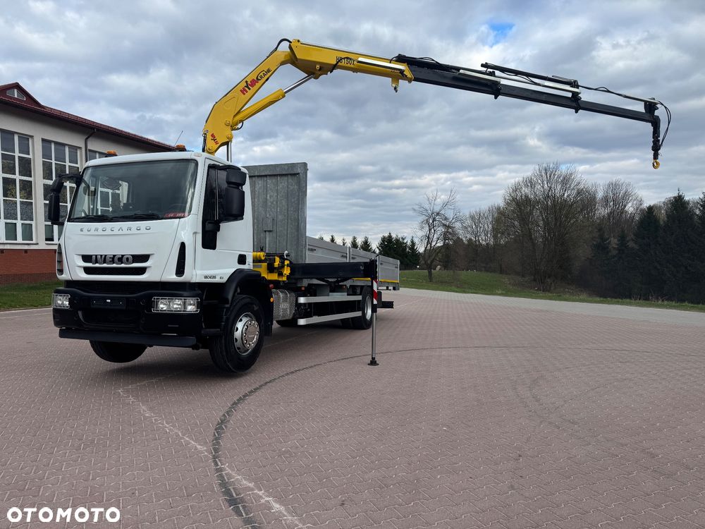 Iveco EUROCARGO 180E25 / Euro 6 / 4X2 / SKRZYNIOWY 7,5m + HDS HYVA HB150X UDŹWIG 5 200KG / STEROWNIE / RADIOWE / ROTATOR / AUTOMAT - 14