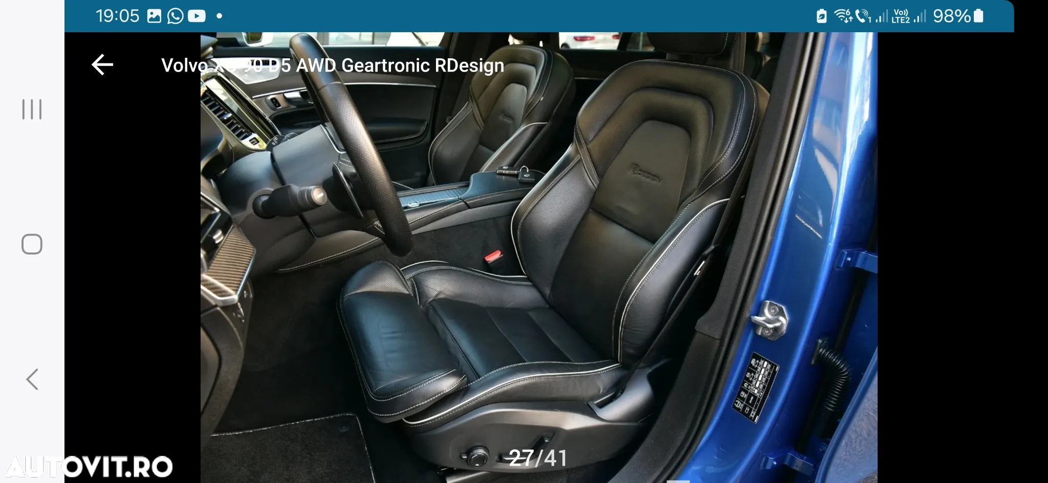 Volvo XC 90 D5 AWD Geartronic RDesign - 14