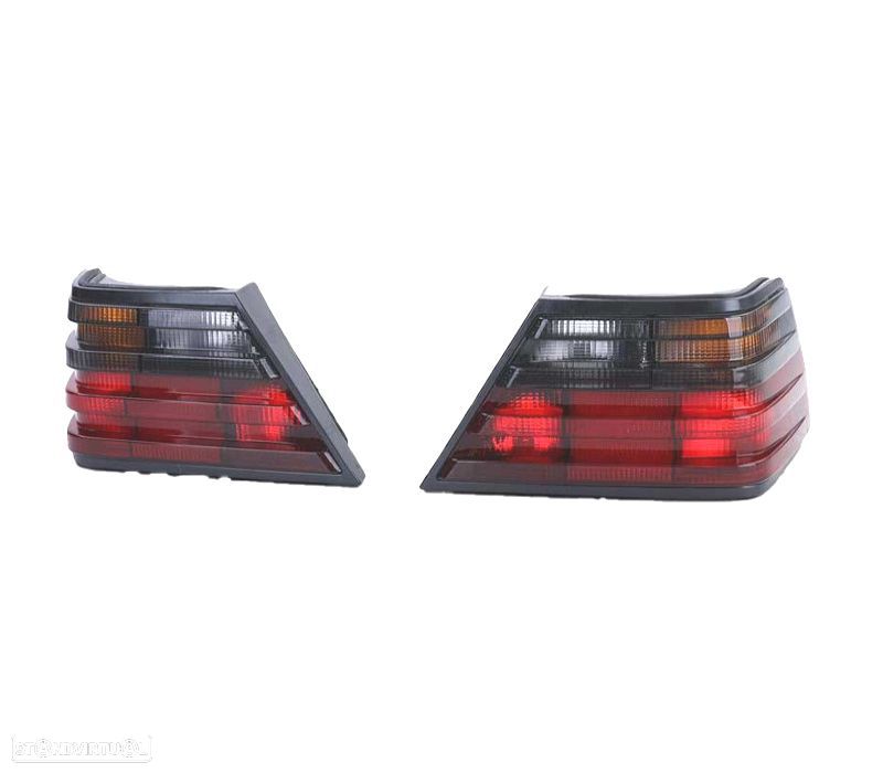 FAROLINS MERCEDES W124 85-93 VERMELHO PRETO - 2