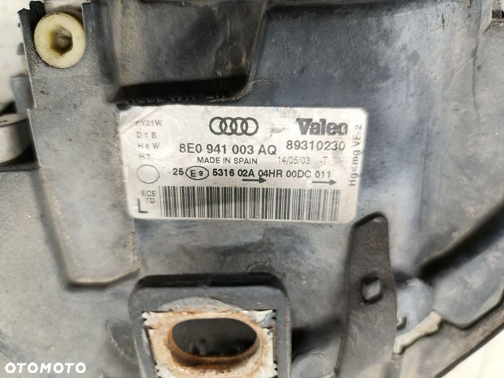 LAMPA PRZÓD LEWA XENON AUDI A4 B6 8E0941003AQ 89310230 89035113  VALEO - 5