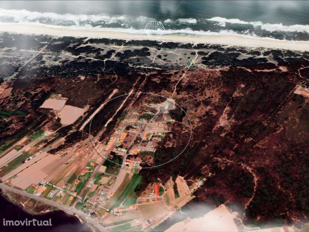 Terreno a 500mts da praia em zona tranquila - 2,5Km Torreira - Grande imagem: 4/16