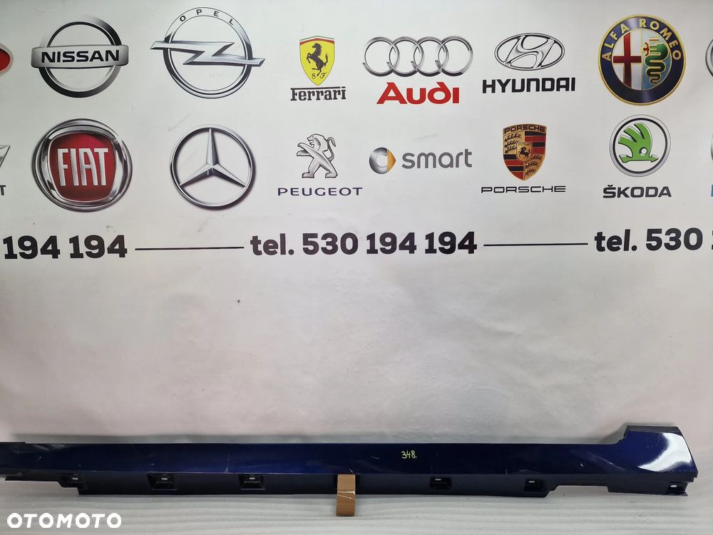 VW PASSAT B8 3G0 14- LISTWA PROGOWA / NAKŁADKA PROGU , KOLOR GRANATOWY METALIK , NR 3G0853857F , NR AUKCJI PR348 - 1