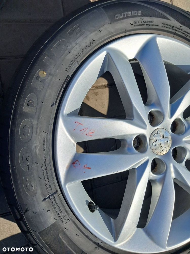peugeot 508 felgi aluminiowe 17" koła lato 215/55r17 5x108 9671401380 - 9
