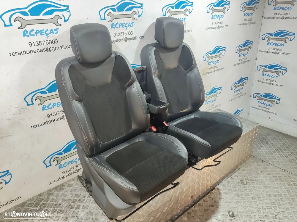 Conjunto Bancos Originais Frontais Frente Renault Clio IV 4 Pele Tecido - 4