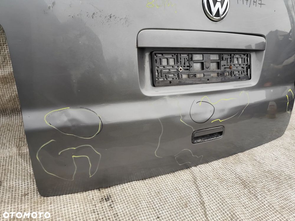 VW Transporter T5 T6 Multivan Klapa Tylna Tył Kompletna Szara LH7W - 10