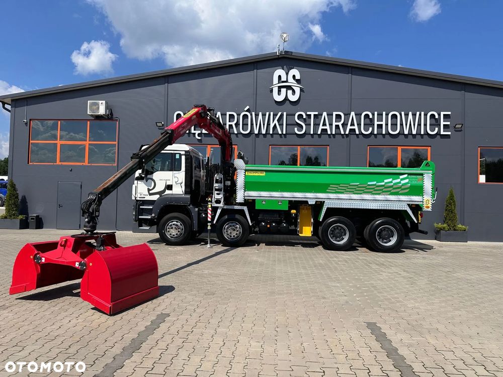 MAN MAN TGS TGX 35.400 // 8x4 // E5 // wywrotka kiper + HDS z czerpakiem / - 13