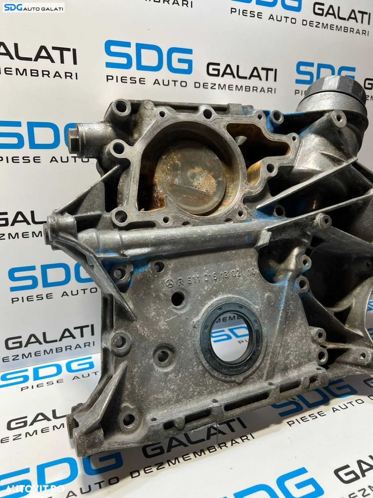 Capac Distributie Suport Filtru Ulei Flansa Semering Vibrochen Arbore Cotit Motor Mercedes Sprinter 2.2 CDI 2000 - 2006 Cod R6110151302 - 3
