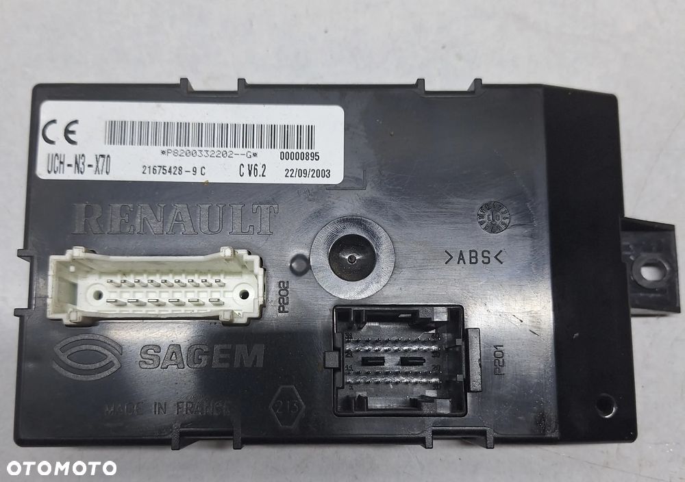 Moduł komfortu UCH Renault Master II/04 rok - UCH-N3-X70 /P8200332202 - 1