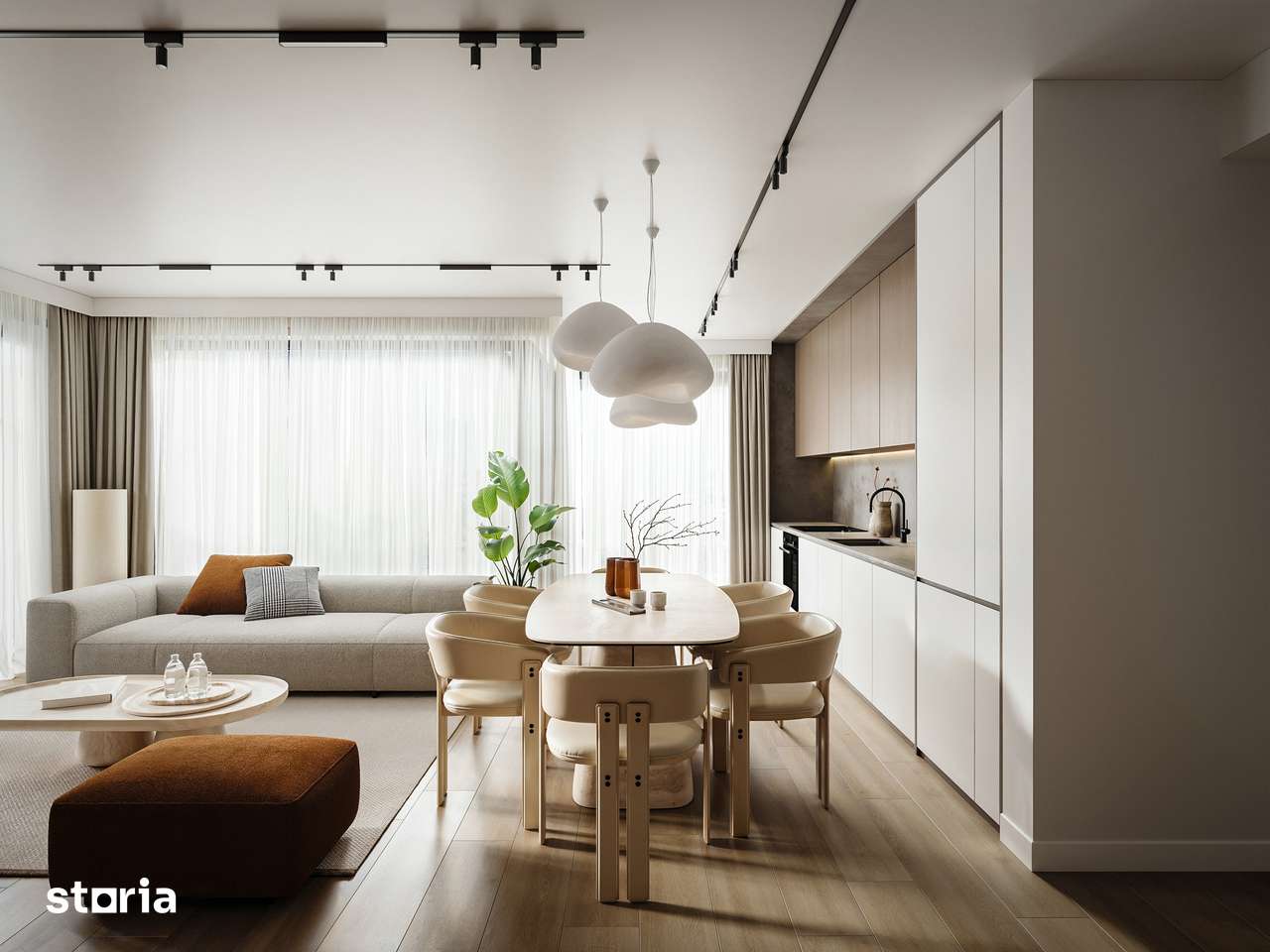 Apartament de 3 camere finisat in ansamblu rezidential nou — fotografia 2