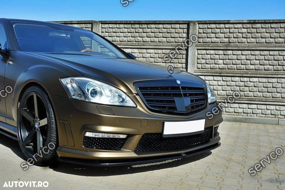 Prelungire fata Mercedes S Class W221 AMG 2009-2013 v2 Maxton Design - 2