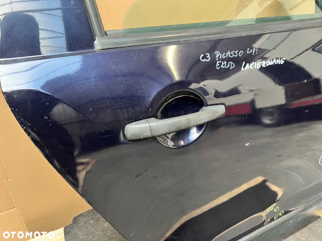 Drzwi TYLNE PRAWE prawy tył CITROEN C3 PICASSO LIFT kod lakieru: EKUD - 7