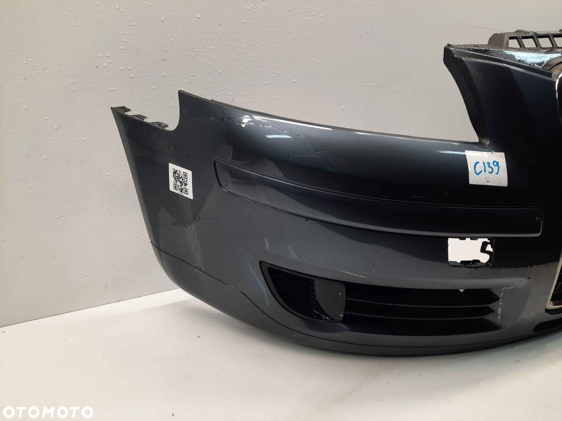 ^ ZDERZAK PRZÓD PRZEDNI AUDI A3 8P LIFT FL LX7Z SZARY GRAFITOWY - 6