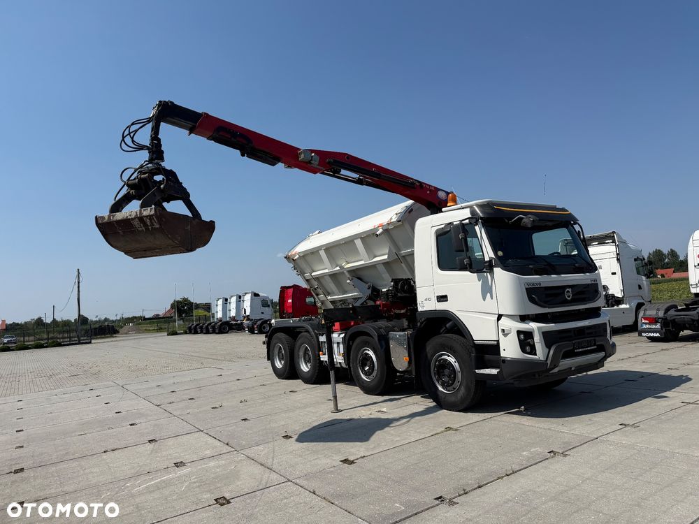 Volvo FMX 410 / WYWROTKA + HDS / 8X4 / KIPER 2 STRONY / MANUAL / EURO 5 / Z FRANCJI / STAN BDB / / / - 2