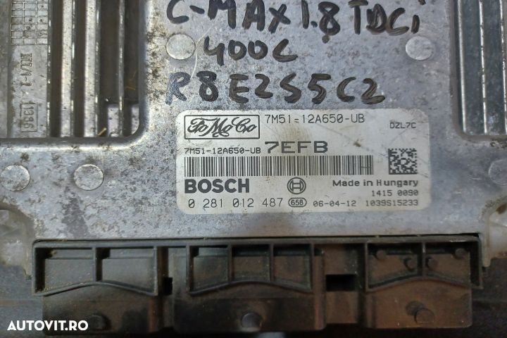Calculator motor ECU 7M51-12A650-UB - 1.8 TDCI 7M51-12A650-UB - 1.8 T - 3