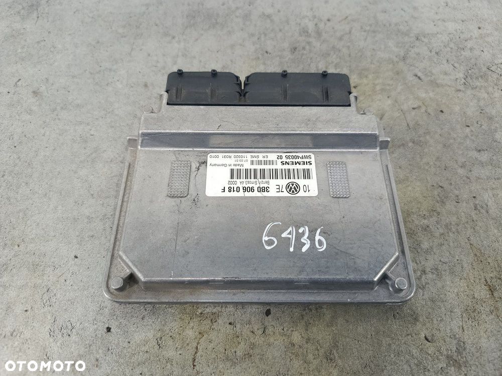KOMPUTER, STEROWNIK VW PASSAT B5 FL 3B0906018F 5WP4003502  1.6 8V 102KM - 1