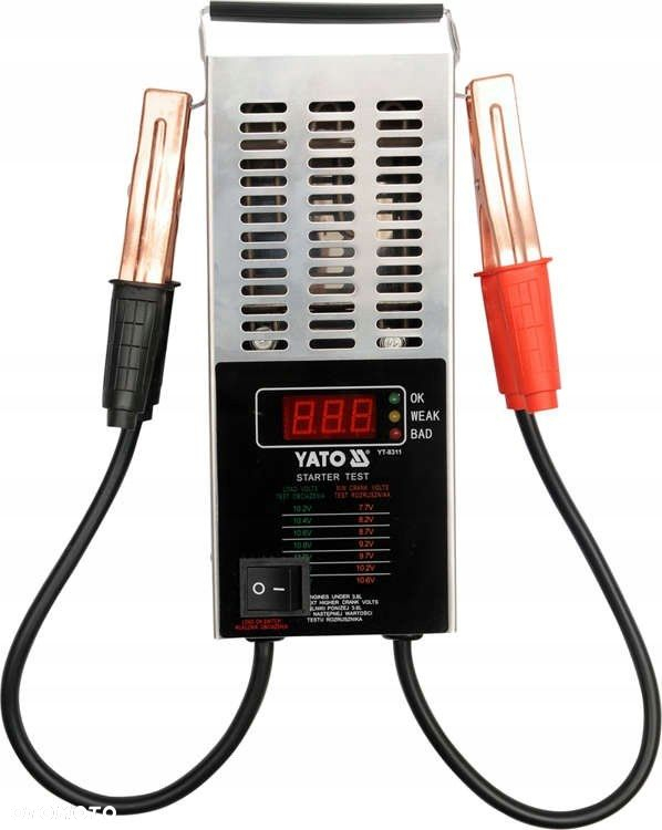 YATO CYFROWY TESTER AKUMULATORÓW MIERNIK NPIĘCIA 12V 150-1400Ah LCD YT-8311 - 3