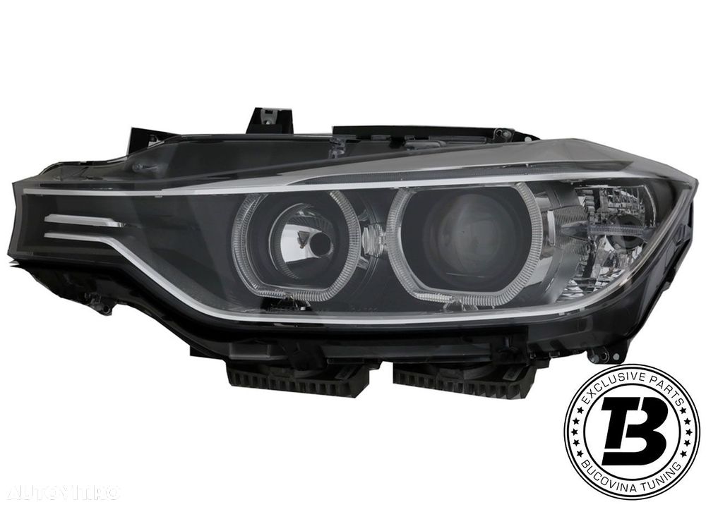 Faruri LED Angel Eyes compatibile cu BMW Seria 3 F30 F31 - 4