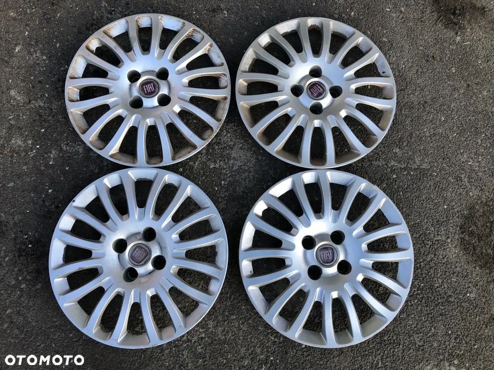 Kołpaki Oryginalne R15 Fiat 735481016 Komplet - Gwarancja Wysyłka - 1