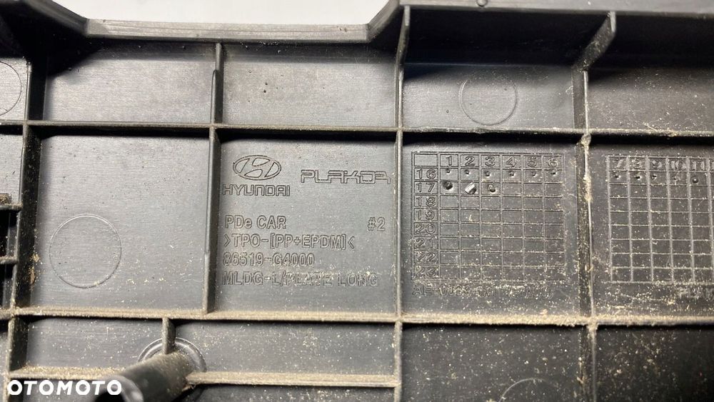 HYUNDAI I30 III PODKŁADKA POD REJESTRACJĘ RAMKA ATRAPA GRILL 17-20 - 3