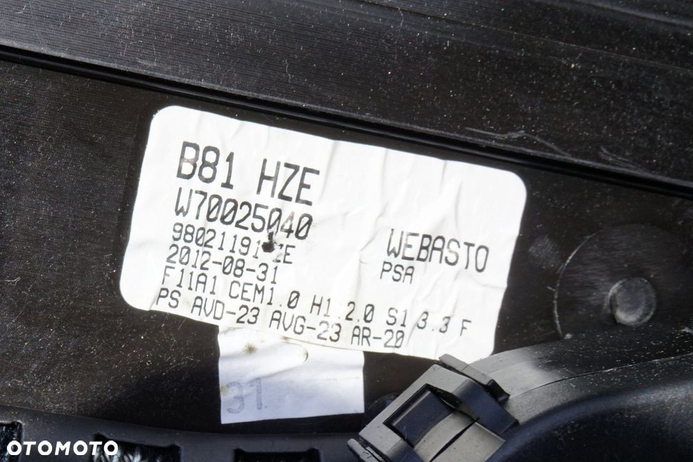 ROLETA DACHU DS5  98021191ZE CITROEN 2011-2015 - 14