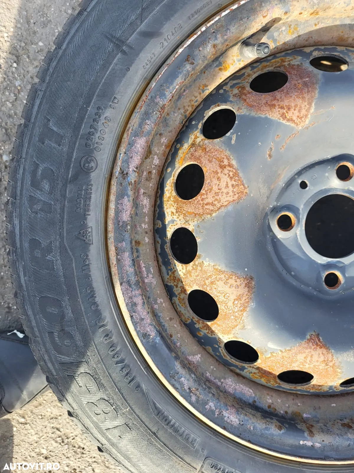 Jante tabla cu anvelope Citroen C3 2013 - 2