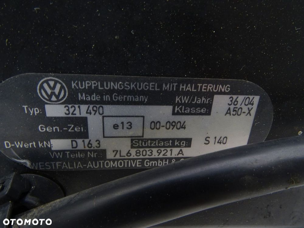 Belka hak holowniczy gniazdo tył 7l6803921a vw touareg i 7l - 4