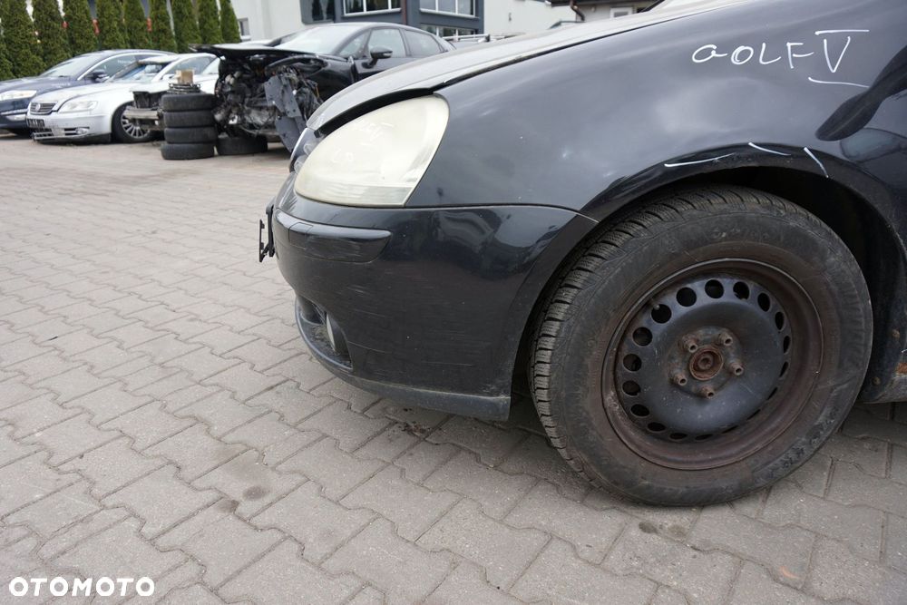 MASKA ZDERZAK BŁOTNIKI LAMPY GOLF V LC9Z  VOLKSWAGEN 2003-2009 CZARNY PRZÓD KOMPLETNY - 17