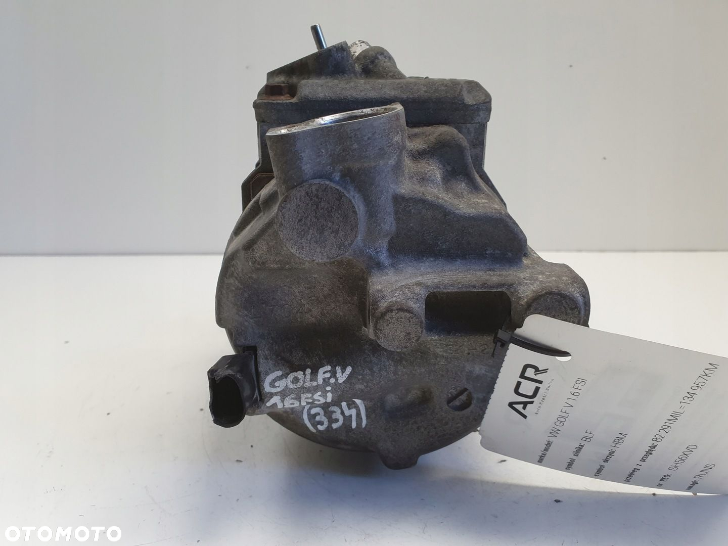 VW Golf V 1.6 FSI SPRĘŻARKA KLIMATYZACJI 447190-7951 - 7
