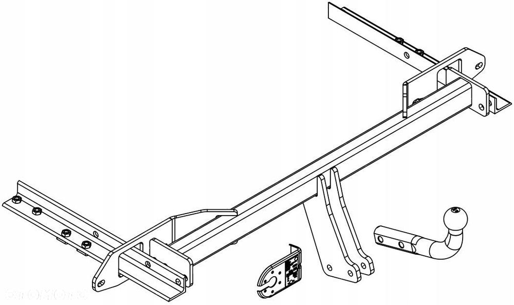 Hak Holowniczy+ Moduł7pin Opel Insignia I HTB Estate Saloon 2008-2017 - 2