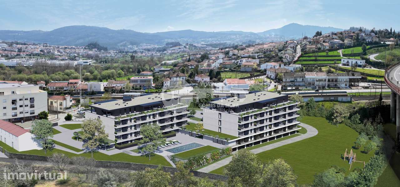 Apartamento T2 NOVO inserido no condomínio fechado Casa Ferreira - Grande imagem: 2/17