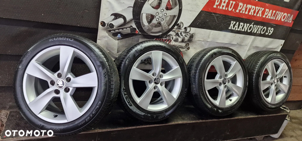 ALUFELGI+OPONY LETNIE Kumho 215/45 R16 ET46 5X100 SKODA FABIA III RAPID KAMIQ