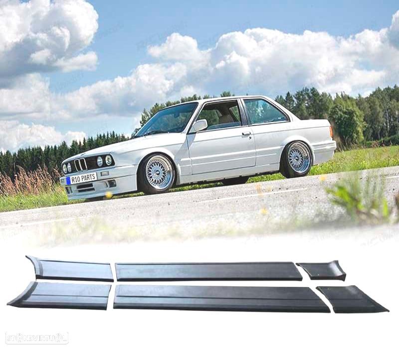 MOLDURAS DE PORTAS BMW E30 COUPE 82-90 LOOK M TECH 2 ABS - 1