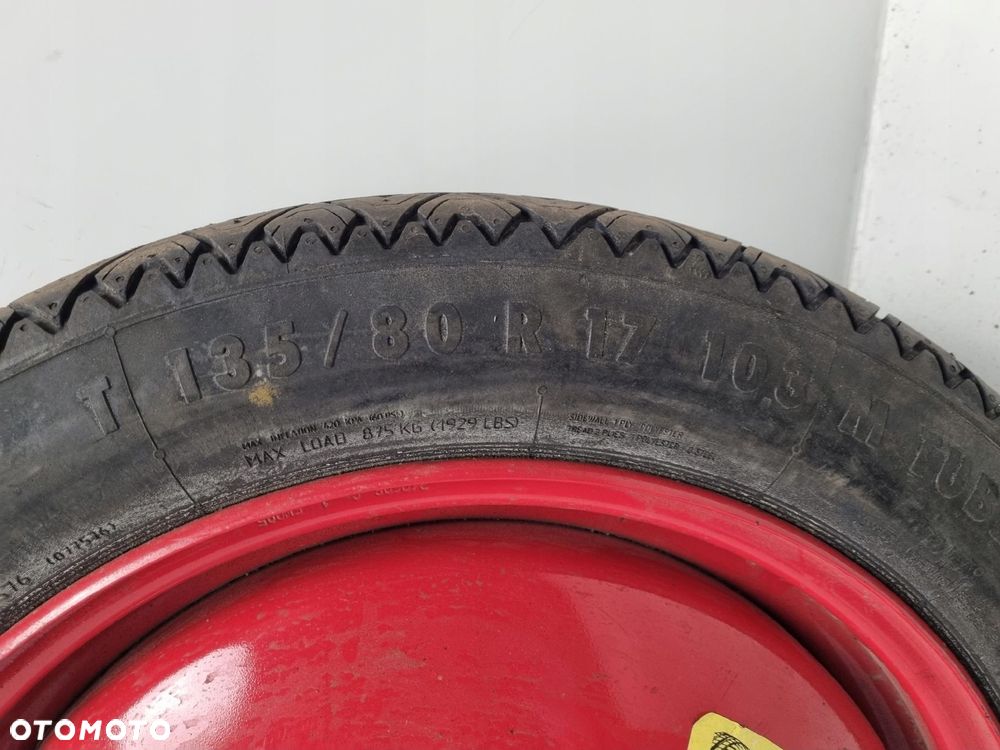 KOŁO DOJAZDOWE ZAPASOWE Peugeot 407 607 dojazdówka 135/80 R17 5x108 4JX17 - 8