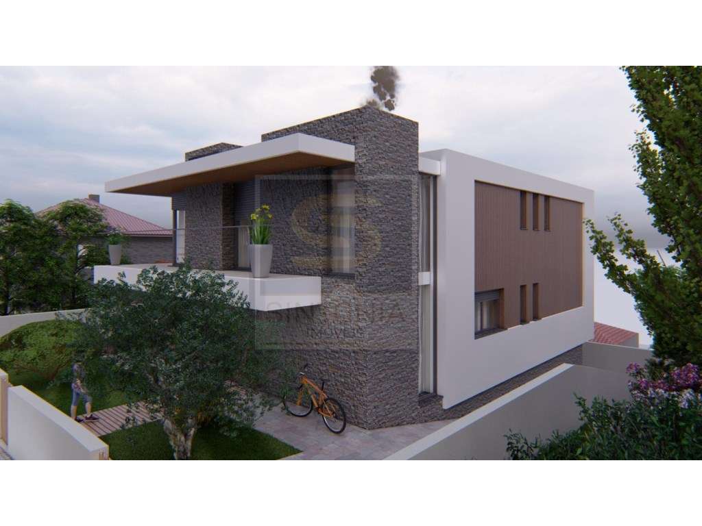 Terreno com Projeto Aprovado - Moradia Contemporânea Isolada com Vi... - Grande imagem: 3/13