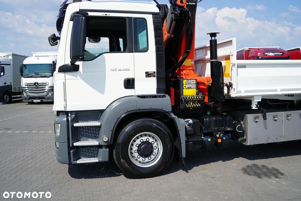 MAN TGS / 18.480 / E 6 / 4 X 4 / WYWROTKA + HDS / PALFINGER PK 20001 / PILOT - 40