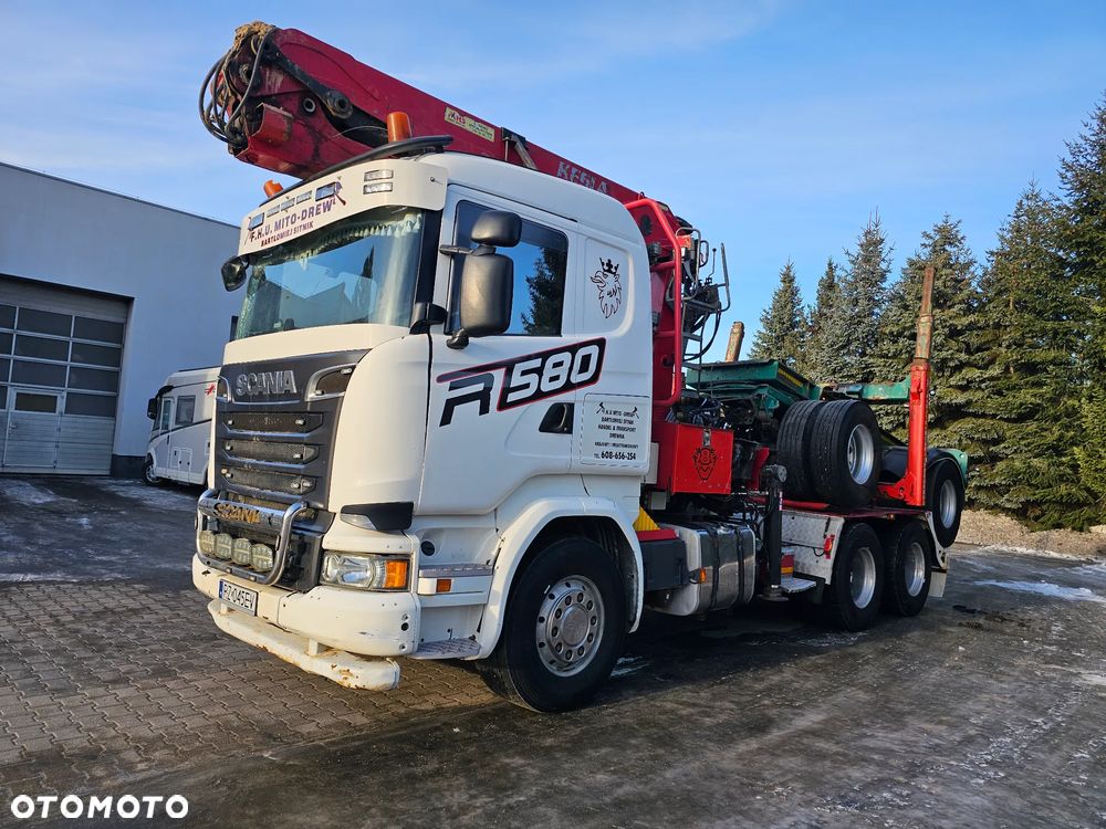 Scania R580 6x4 V8 + KESLA + WÓZEK DOLL CAŁY ZESTAW - 1
