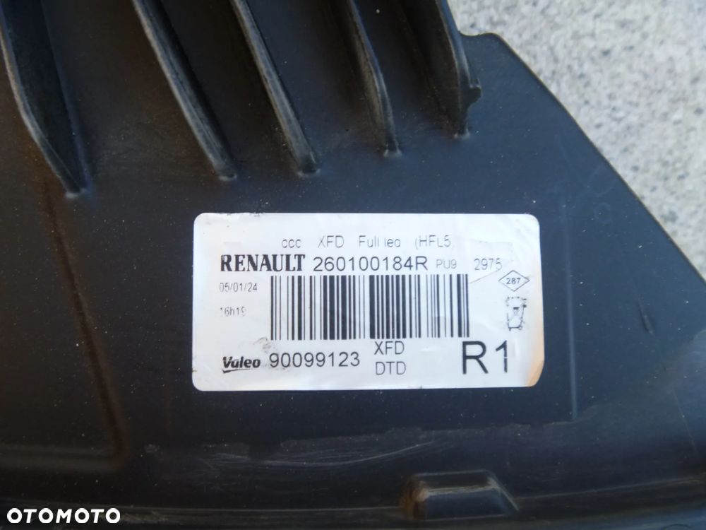 RENAULT TALISMAN LAMPA FULL LED PRAWA  EUROPA 260100184R - 3