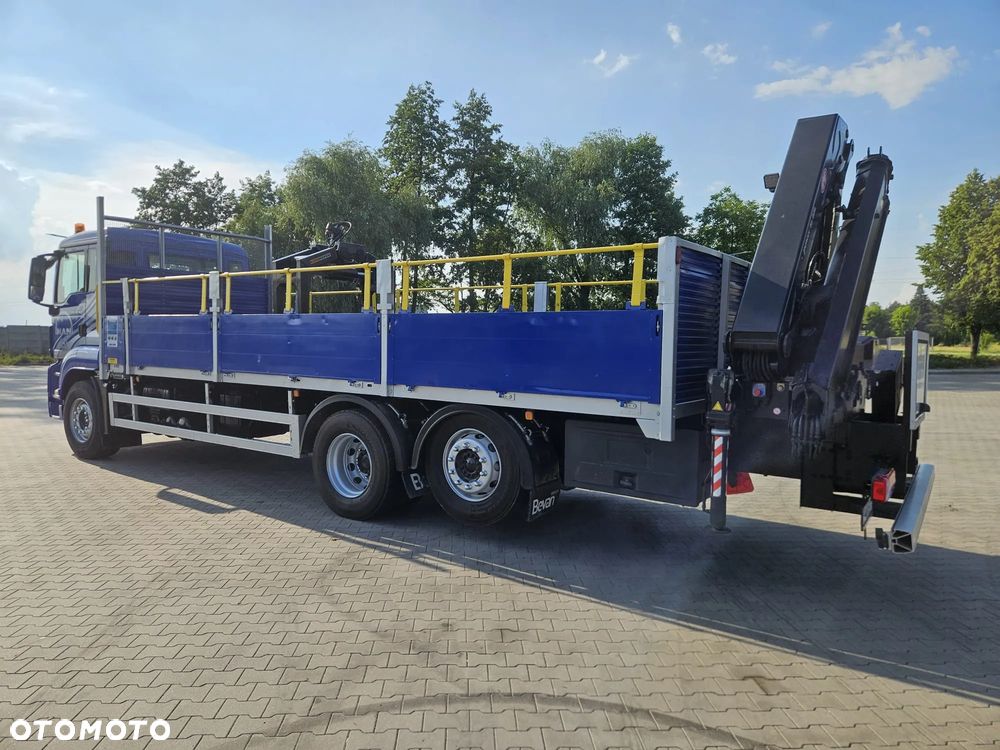 MAN TGS 26.360 6X2 E6 skrzynia + dźwig HMF1420 z pilotem - 4