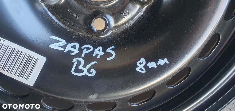 Felga stalowa zapas VW 5x112 16" ET42 6,5J VW Passat B6 3C0601027H - 17