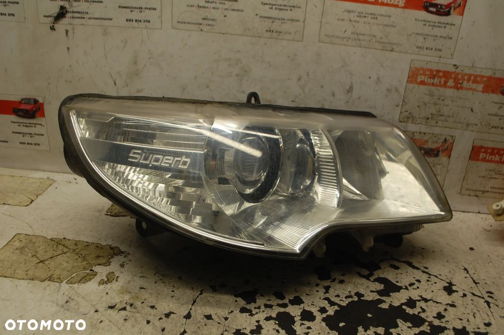 LAMPA PRAWY LEWY PRZÓD PRZEDNIA PRAWA LEWA BI-XENON SKRĘTNY SKODA SUPERB II EUROPA 3T1941015 3T1941016 - 2