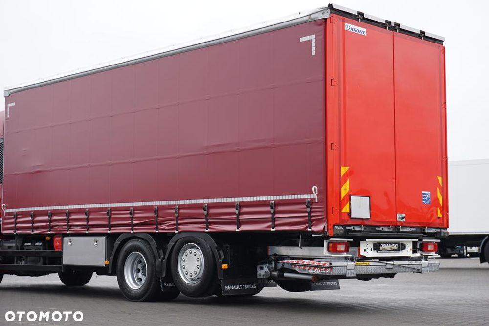 Renault T 380 / ACC / E 6 / FIRANKA + WINDA / 20 PALET / DŁ. 8,2 M / OŚ SKRĘTNA - 21