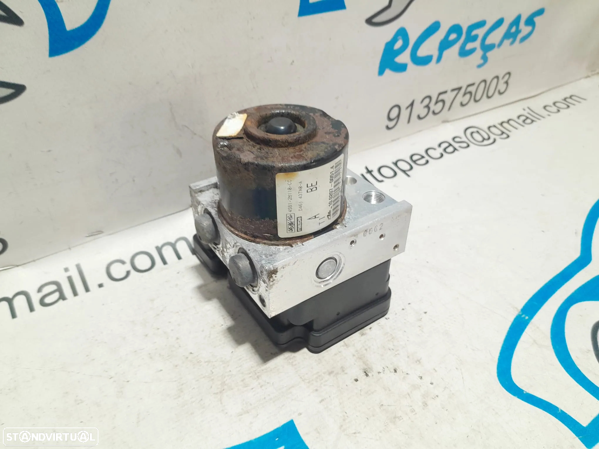 ABS MODULO BLOCO HIDRAULICO FORD FIESTA V 5 MK5 1.4 TDCI 8V 68CV F6JA 4S612M110CC 4S61-2M110-CC FUSION MAZDA 2 - 3