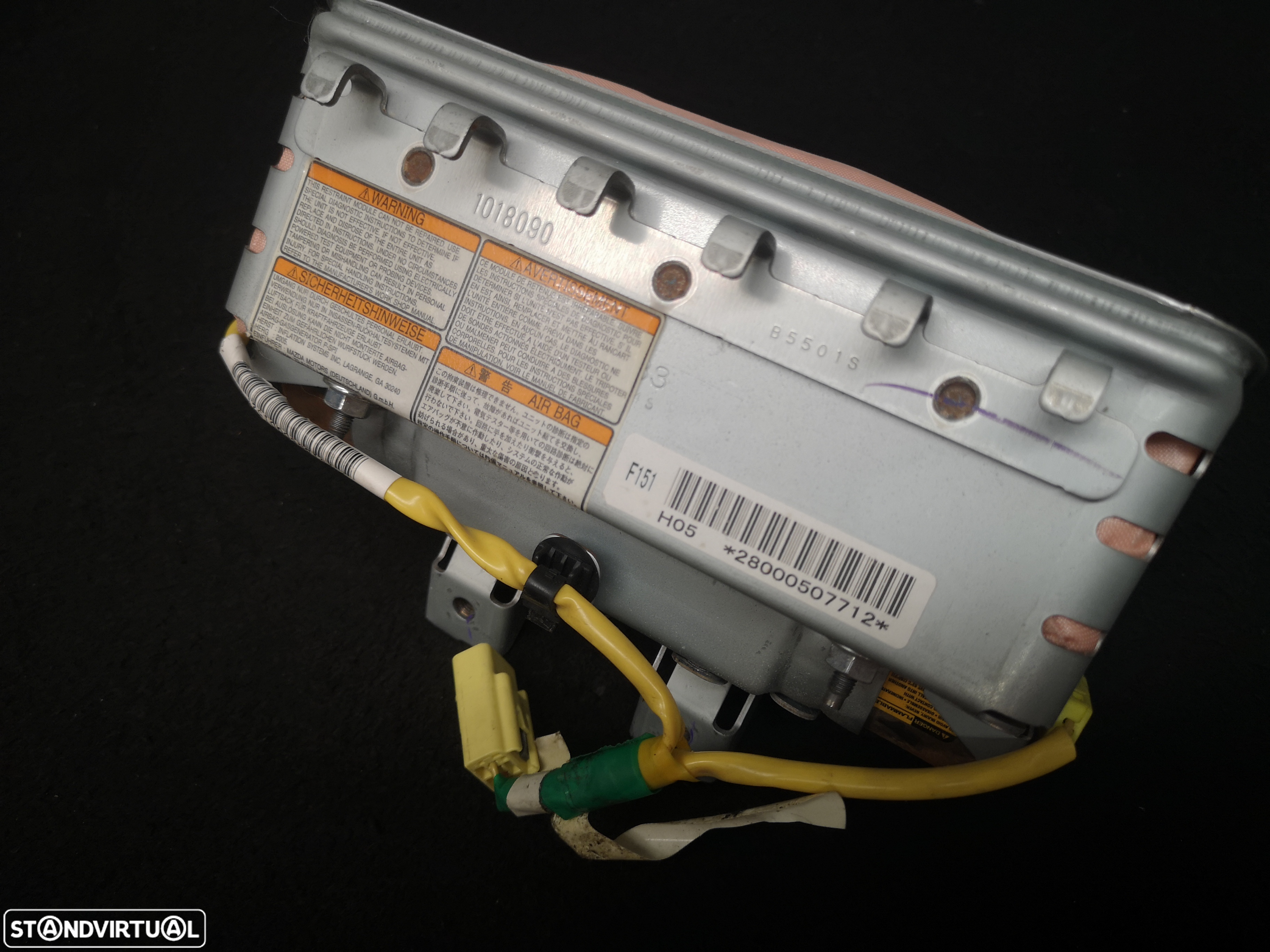 Airbag do tablier pasageiro mazda rx8  2004+ (2x no estoque) - 3