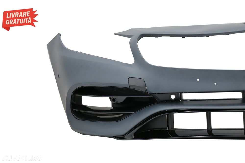 Bara Fata cu Stickere Laterale Gri Inchis Mercedes A-Class W176 (2012-2018) Faceli- livrare gratuita - 4